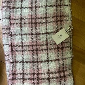 Infinity pink plaid scarf